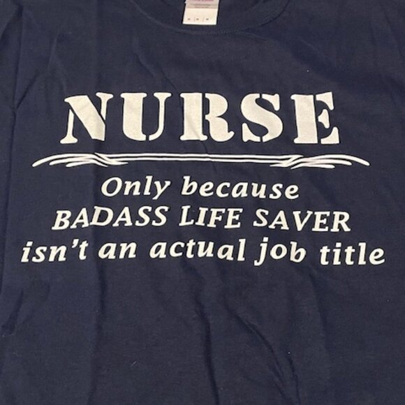 Gildan navy blue nurse, R.N. t-shirt, gag gift, funny gift - Picture 1 of 3